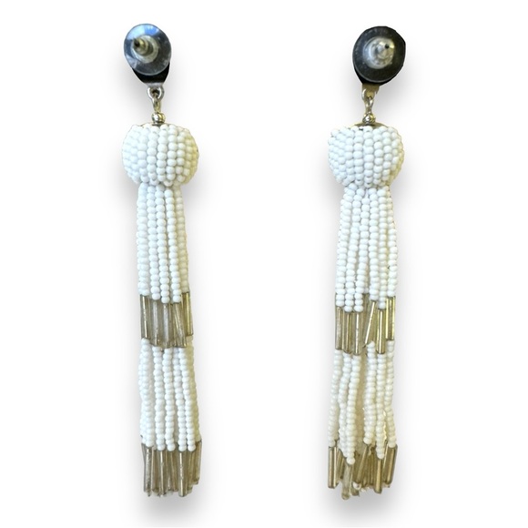 Vince Camuto Long Beaded Tassel Earrings - Picture 3 of 3